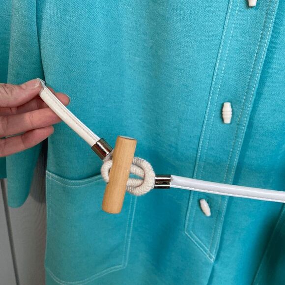 VTG 1960s Kay Windsor Dress, Belt & Scarf Stewardess Costume - Picture 7 of 10